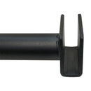 4 Pc 6'' Matte Black Hangrail Bracket Pipe Style Display Fixture Retail Store