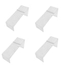 4 Pc 8x3x4 Clear Acrylic Lucite Single Shoe Display Fixture Stand Retail Heels Slant Riser Holder