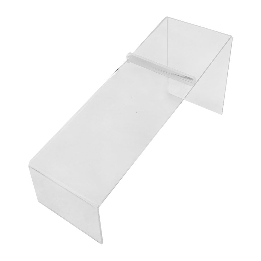 4 Pc 8x3x4 Clear Acrylic Lucite Single Shoe Display Fixture Stand Retail Heels Slant Riser Holder