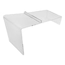 4 Pc 8x3x4 Clear Acrylic Lucite Single Shoe Display Fixture Stand Retail Heels Slant Riser Holder