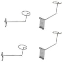 Chrome gridwall hat display hook with single cap holder for retail stores