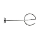 Retail gridwall chrome hat holder hook for caps and accessories display
