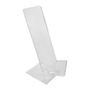 4 Pc Clear Acrylic Vertical Single Shoe Display Fixture Stand Retail Heels Slant Riser Holder