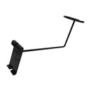 Single cap holder Gloss Black hook for gridwall panels in boutiques or shops