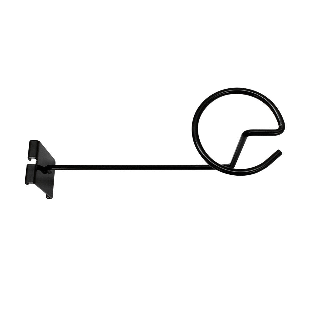 Retail gridwall Gloss Black hat holder hook for caps and accessories display