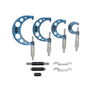 4 Pc Micrometer Set 0-4'' Ground Standard Carbide Tip .0001 Grad.  Case INCLUDED