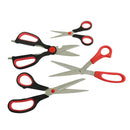 Durable heat-treated stainless steel scissors set, ideal for home, office, and crafting projects.
