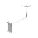 Single cap holder White hook for gridwall panels in boutiques or shops