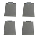 4 Pcs 8-1/2'' x 11'' Slatwall Acrylic Sign Holder Lucite Frame Vertical Wall Mount