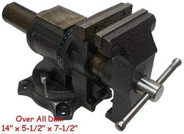 4" MULTI PURPOSE VISE ANVIL PIPE 360 Degree Swivel Base & Jaw