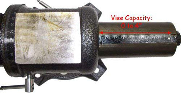 4" MULTI PURPOSE VISE ANVIL PIPE 360 Degree Swivel Base & Jaw