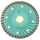 4" X .070 X 7-8"- 5-8" Wave Core Saw Blade Granite Marble Cutter Cutting 8mm Rim
