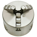 4'' 3 Jaw Lathe Chuck Self centering Hardened Plain Back Inside Outside Jaws