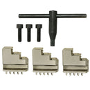 4'' 3 Jaw Lathe Chuck Self centering Hardened Plain Back Inside Outside Jaws