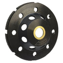 4'' Diamond T Segment  Concrete Grinder Blade Grinding Cup Wheel 7/8'' - 5/8'' Arbor Black