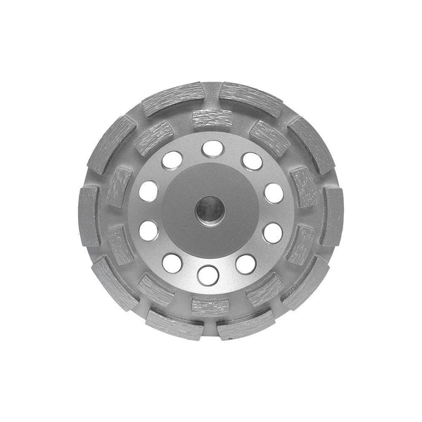 4'' Double Row Diamond Grinding Cup Wheel 5/8''-11 Concrete Masonry Marble