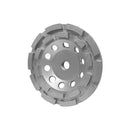 4'' Double Row Diamond Grinding Cup Wheel 5/8''-11 Concrete Masonry Marble