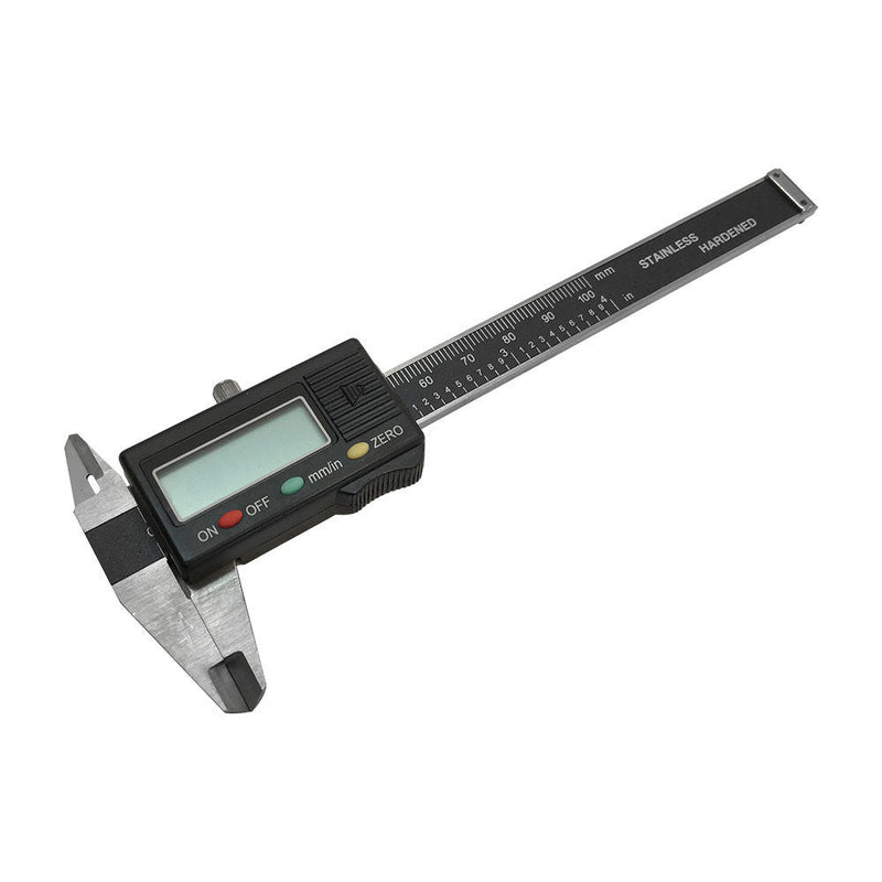 4'' Electronic Digital Caliper Ruler Vernier 100mm Stainless Harden Gauge Gage