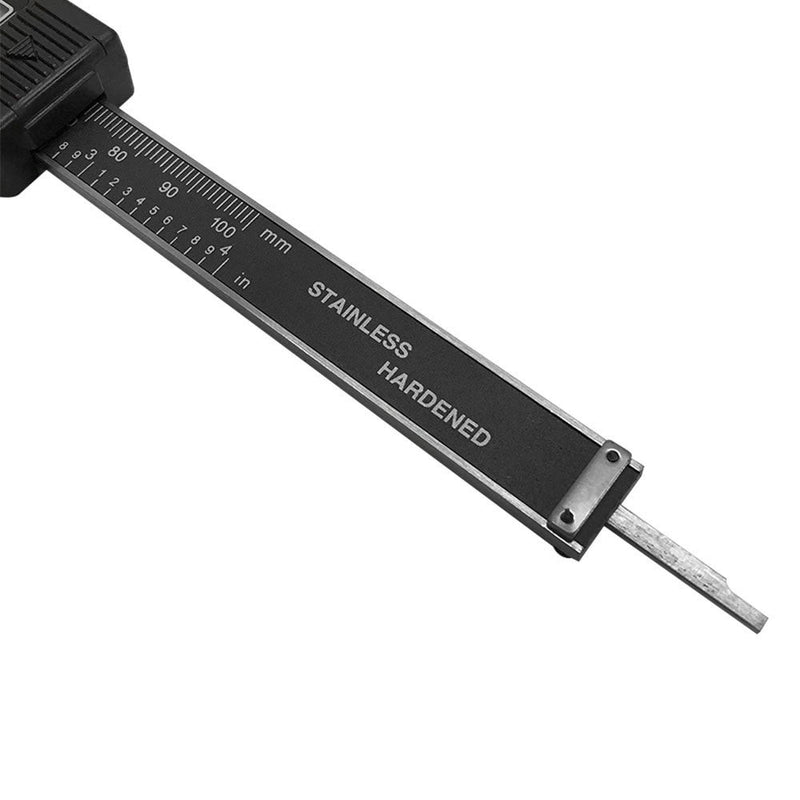 4'' Electronic Digital Caliper Ruler Vernier 100mm Stainless Harden Gauge Gage