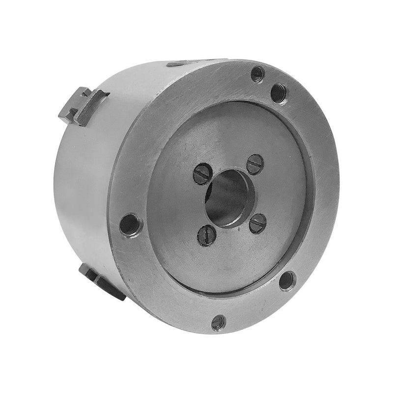4'' Lathe Chuck 4 Jaw Self Centering Scroll Lathe Chuck Solid Jaws Lathing  Plain Back 8 Jaws Included