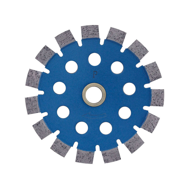 4'' Premium Blue Boulette Tuck Point Blade Concrete Mortar Joint Removal 7-8''-5-8'' Arbor