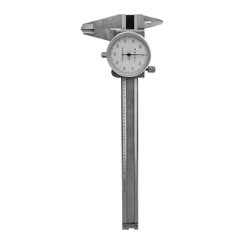 4'' Stainless Steel Dial Caliper Shockproof .001'' Graduation