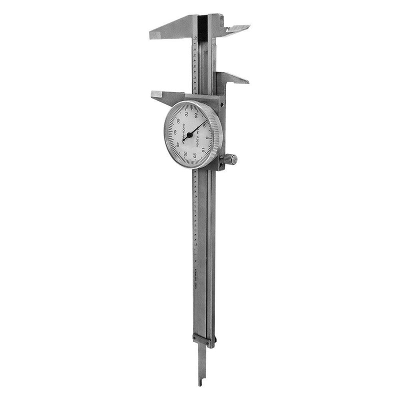 4'' Stainless Steel Dial Caliper Shockproof .001'' Graduation