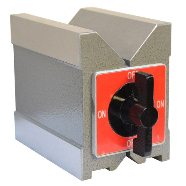 4'' x 2-3/4'' x 3-3/4'' 260 Lbs Magnetic V-Block On-Off Switch Mag Power