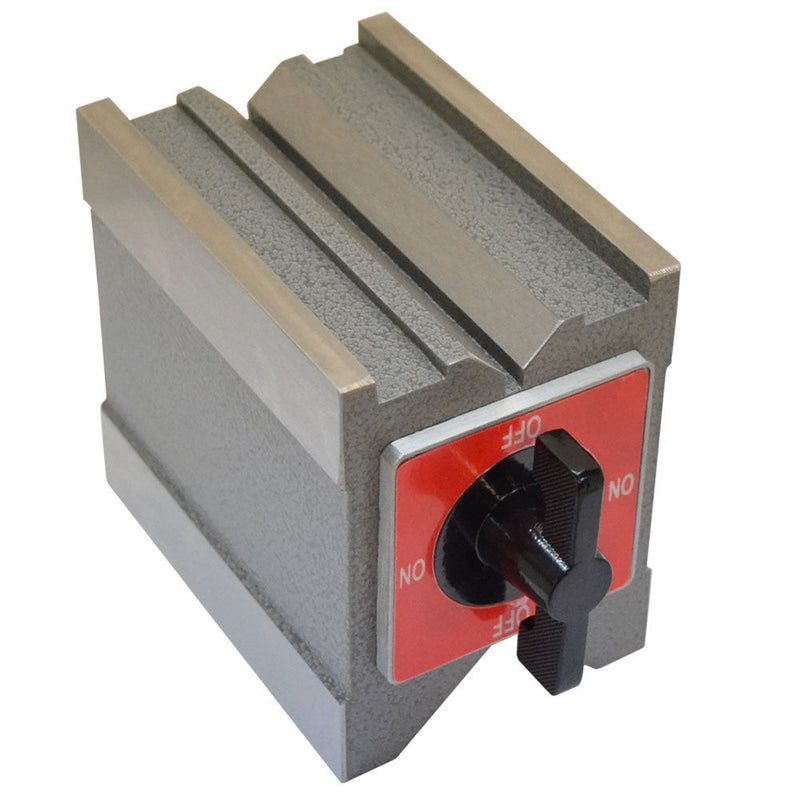 4'' x 2-3/4'' x 3-3/4'' 260 Lbs Magnetic V-Block On-Off Switch Mag Power