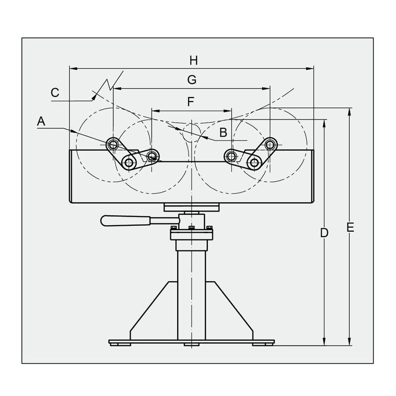 4,950 LBS Capacity 2" to 36" Tube Pipe Rotator Roller Support Stand Turning Welding Positioner