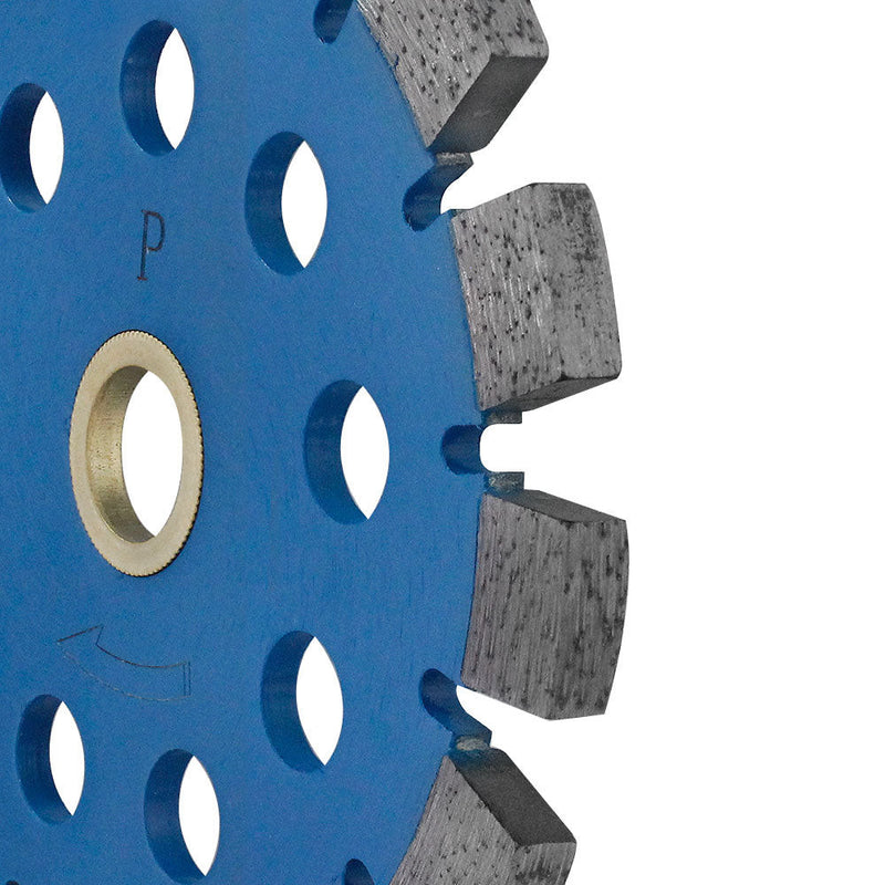 4-1-2'' Premium Blue Boulette Tuck Point Blade Concrete Mortar Joint Removal 7-8''-5-8'' Arbor
