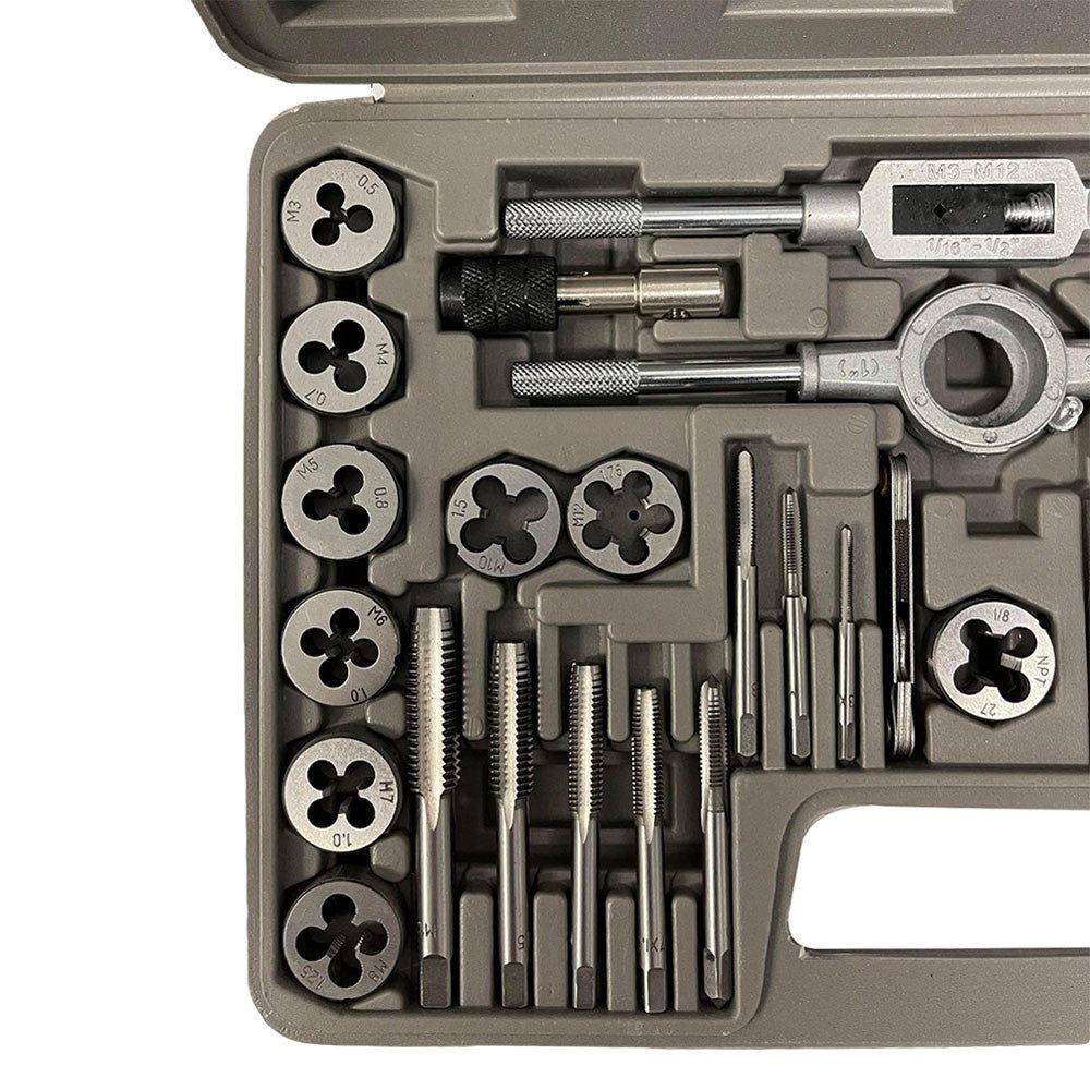 40 Pc 3mm- 12mm Metric Tap & Die Set