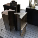40 Ton Hydraulic Horizontal Bender Flat Steel 6-5-16 x 1-2 Vee Bending Die 2" Tube Pipe Combo
