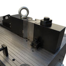 40 Ton Hydraulic Horizontal Bender Flat Steel 6-5-16 x 1-2 Vee Bending Die 2" Tube Pipe Combo