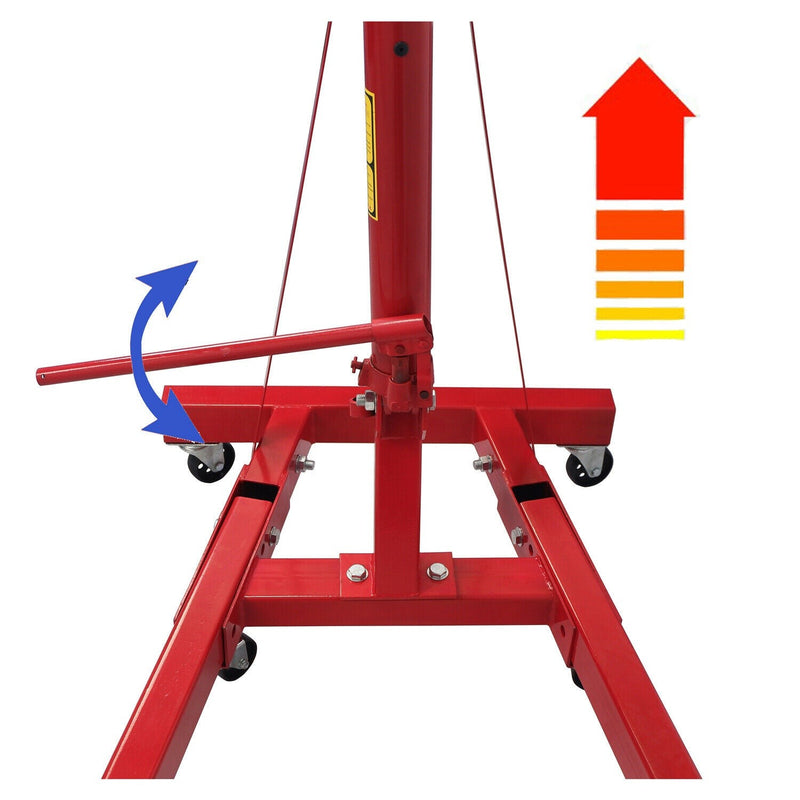 4000 LBS Engine Cherry Picker Hoist Shop Crane 2 Ton