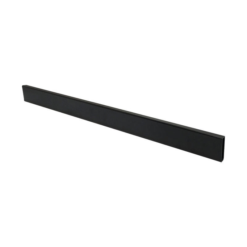 48'' Matte Black Industrial Pipe Style Rectangular Tubing Hangrail Retail Display Fixture