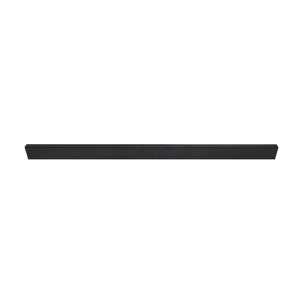 48'' Matte Black Industrial Pipe Style Rectangular Tubing Hangrail Retail Display Fixture