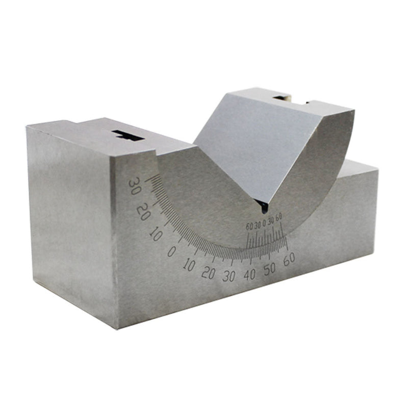 4" Precision Angle Block 0-60 Degree V Groove Angle Block Gauge