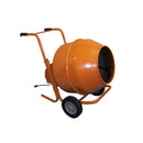  5 Cu Ft Electric Cement Concrete Mixer with Steel Drum and 10-Inch Wheels