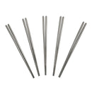 5 Pairs 9'' Reusable Stainless Steel Chopsticks