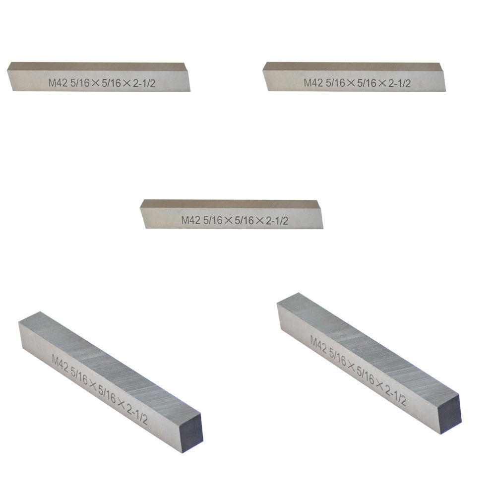5 Pc - 5/16'' x 5/16'' x 2-1/2'' M42 HSS Square Tool Bit Lathe Fly Cutter Mill Blank