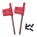 5 PC 1/2'' Indexable Carbide Insert Lathe Turning Tool Bit + 10 Pc Tips COMBO