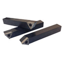 5 PC 1/2'' Indexable Carbide Insert Lathe Turning Tool Bit + 10 Pc Tips COMBO