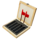 5 PC 1/2'' Indexable Carbide Insert Lathe Turning Tool Bit Set C6 Chipbreaker