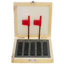 5 PC 1/2'' Indexable Carbide Insert Lathe Turning Tool Bit Set C6 Chipbreaker