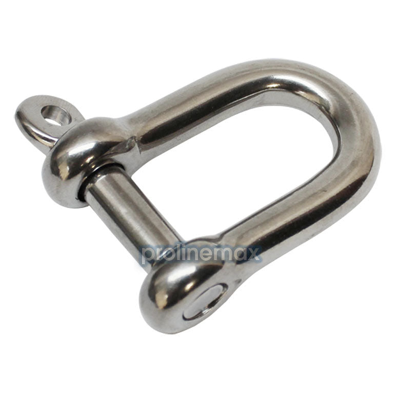 5 PC 1/4" Chain D type Rigging Bow Shackle Anchor for Boat Stainless Steel Paracord
