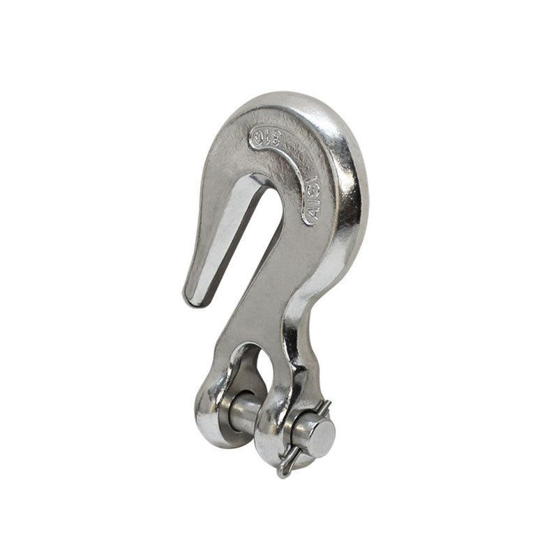 5 Pc 1/4" Marine Stainless Steel 316 Clevis Grab Hook Towing Shackle 1,600 lbs