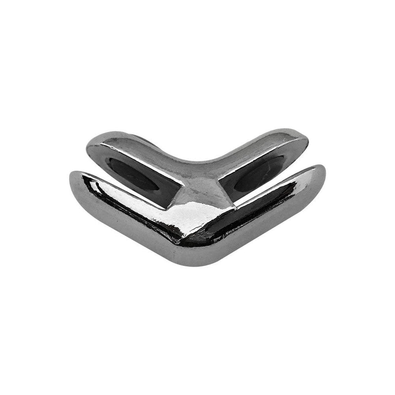 5 Pc 120 Degree 2 Way Glass Connector Clips 3/16'' Tempered Glass Shelf Chrome Finish