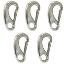 5 PC 2-3/4" Stainless Steel 316 Gate Snap Hook  Carabiner Boat Rigging 600 Lbs