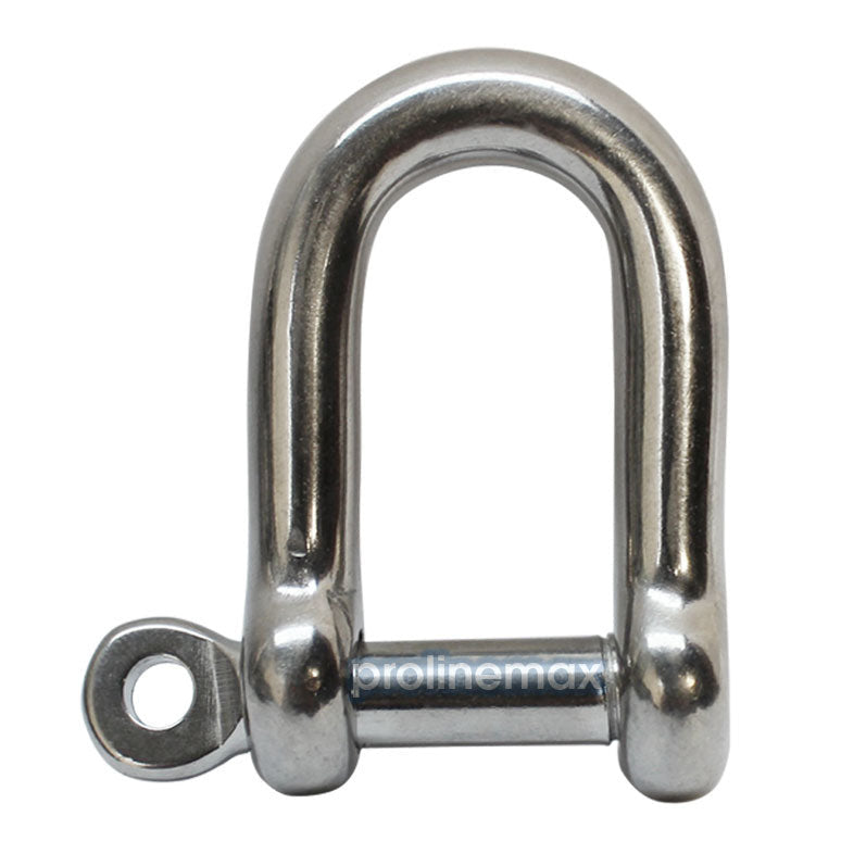 5 PC 3/16" Chain D type Rigging Bow Shackle Anchor for Boat Stainless Steel Paracord